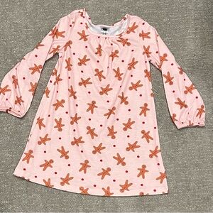 Hanna Andersson Pink Gingerbread nightgown, size 5/110